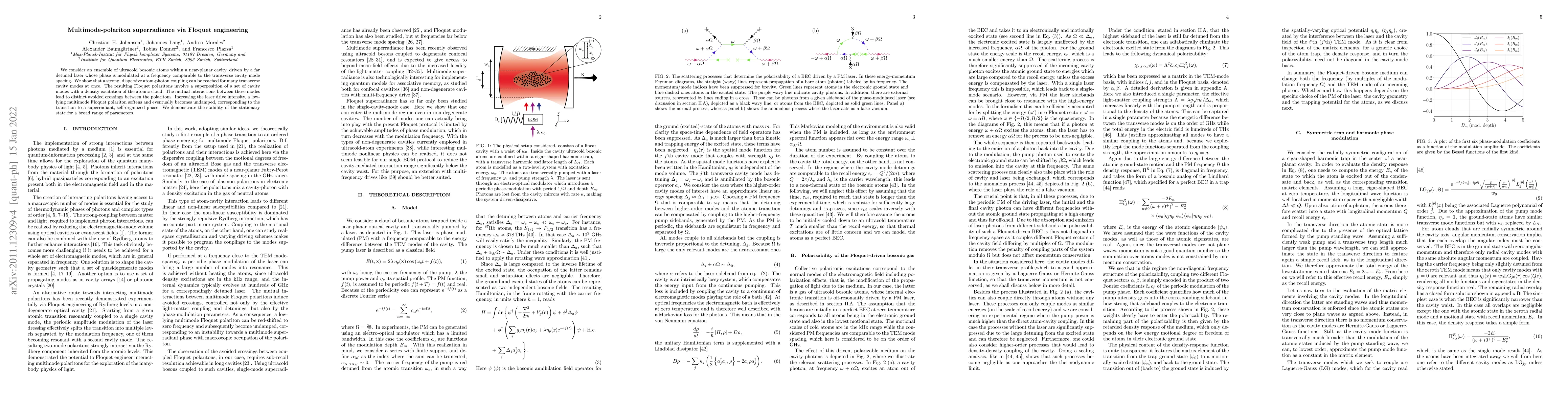 Thumbnail for Multimode-polariton superradiance via Floquet engineering