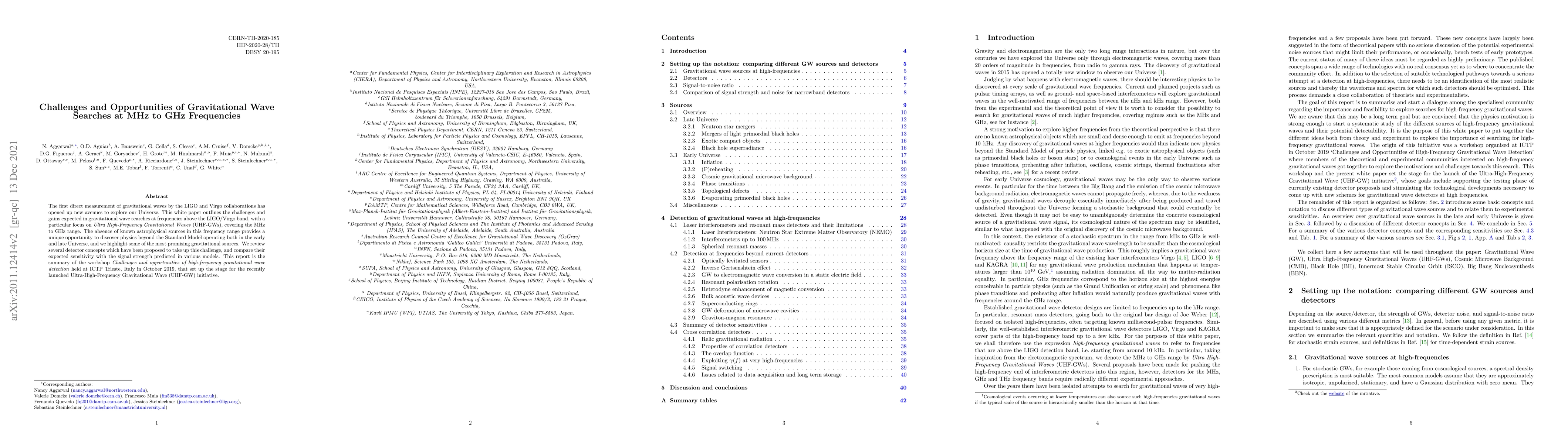 Thumbnail for Challenges and Opportunities of Gravitational Wave Searches at MHz to
  GHz Frequencies