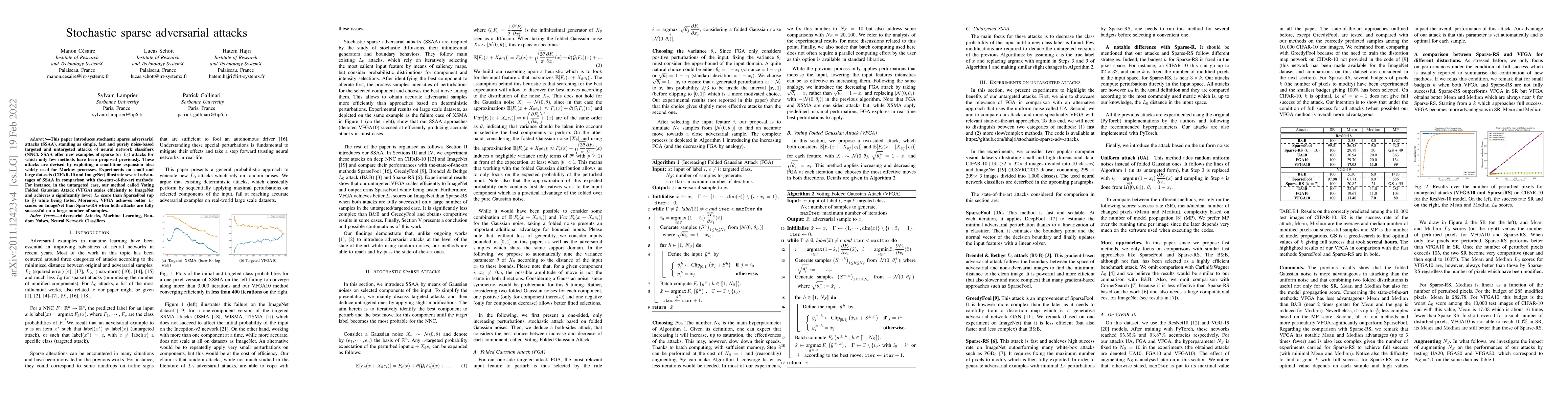 Thumbnail for Stochastic sparse adversarial attacks