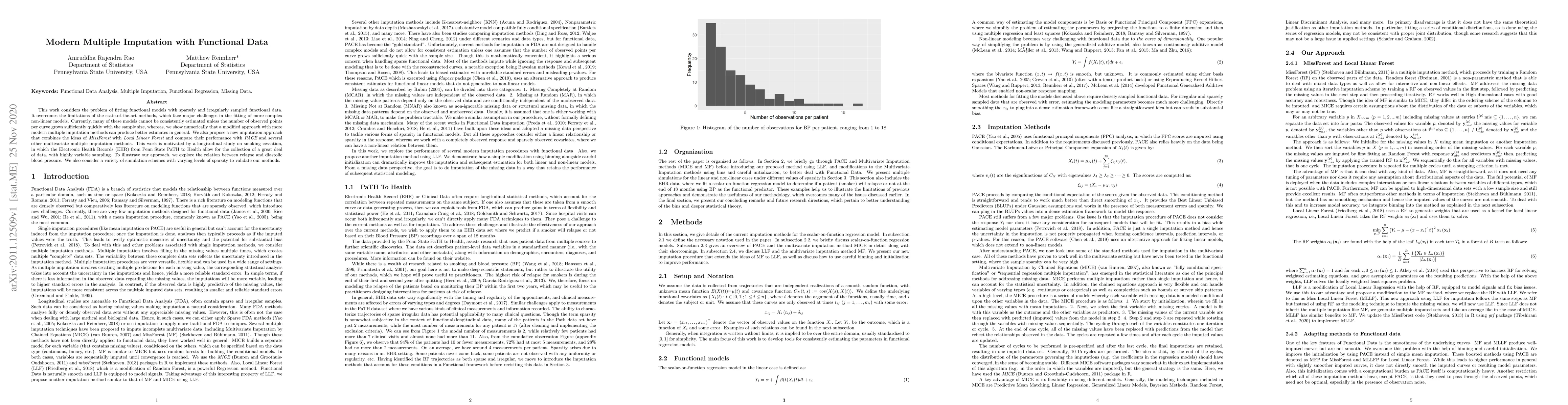 Thumbnail for Modern Multiple Imputation with Functional Data