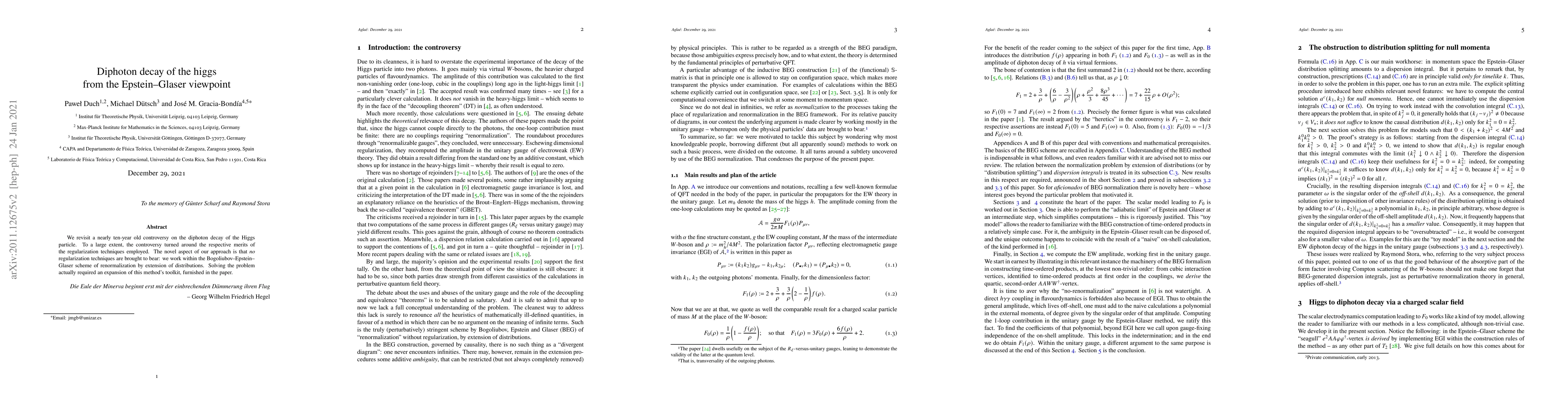 Thumbnail for Diphoton decay of the higgs from the Epstein--Glaser viewpoint