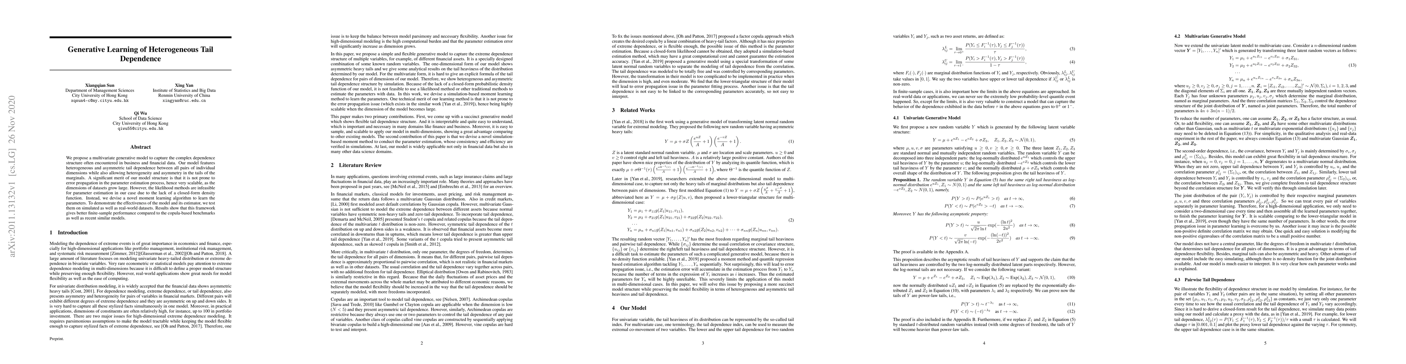 Thumbnail for Generative Learning of Heterogeneous Tail Dependence