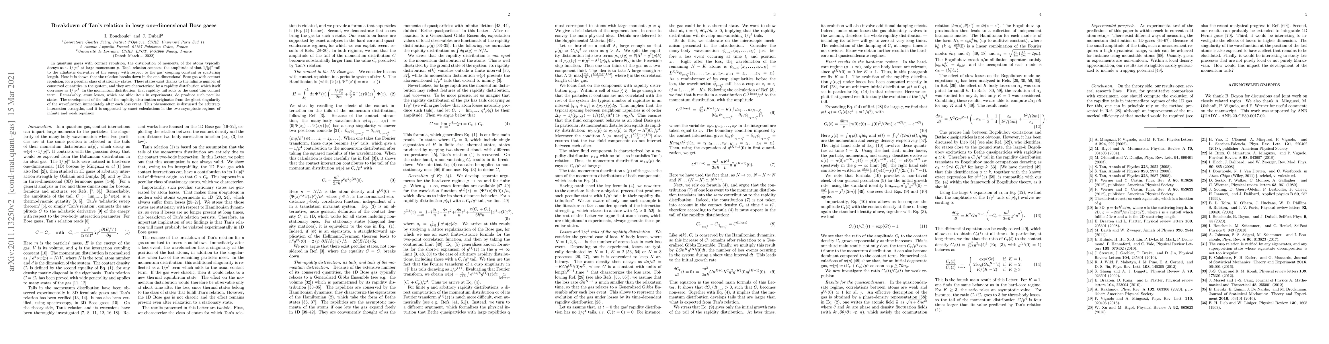Thumbnail for Breakdown of Tan's relation in lossy one-dimensional Bose gases