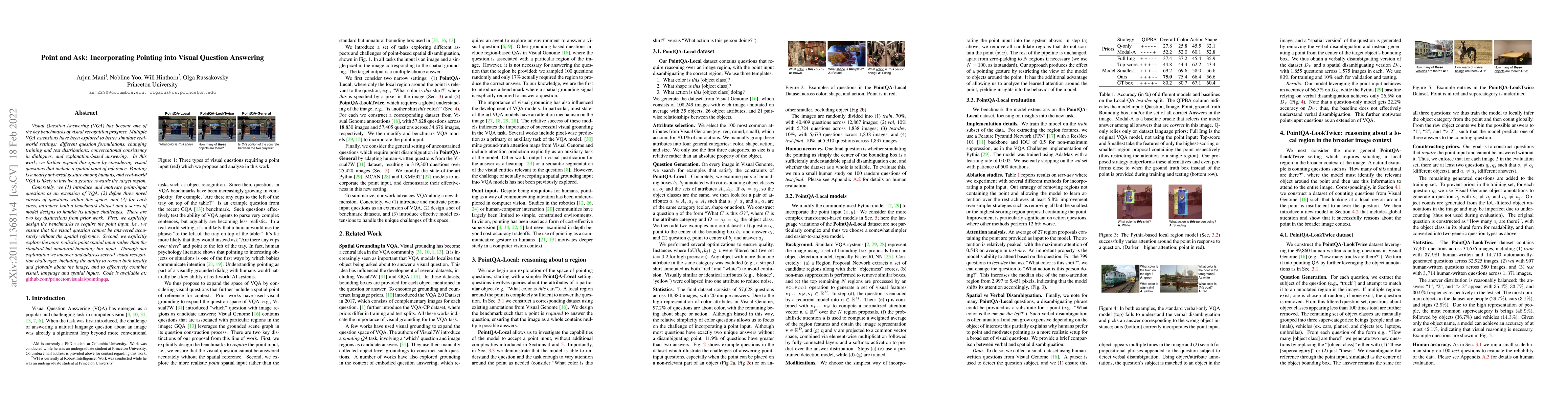 Thumbnail for Point and Ask: Incorporating Pointing into Visual Question Answering