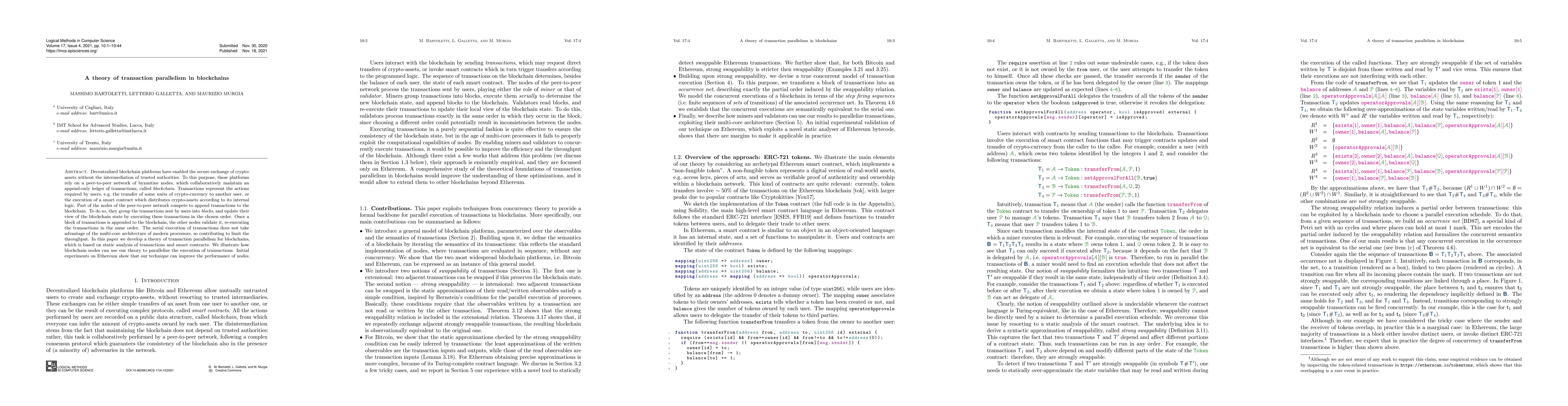 Thumbnail for A theory of transaction parallelism in blockchains