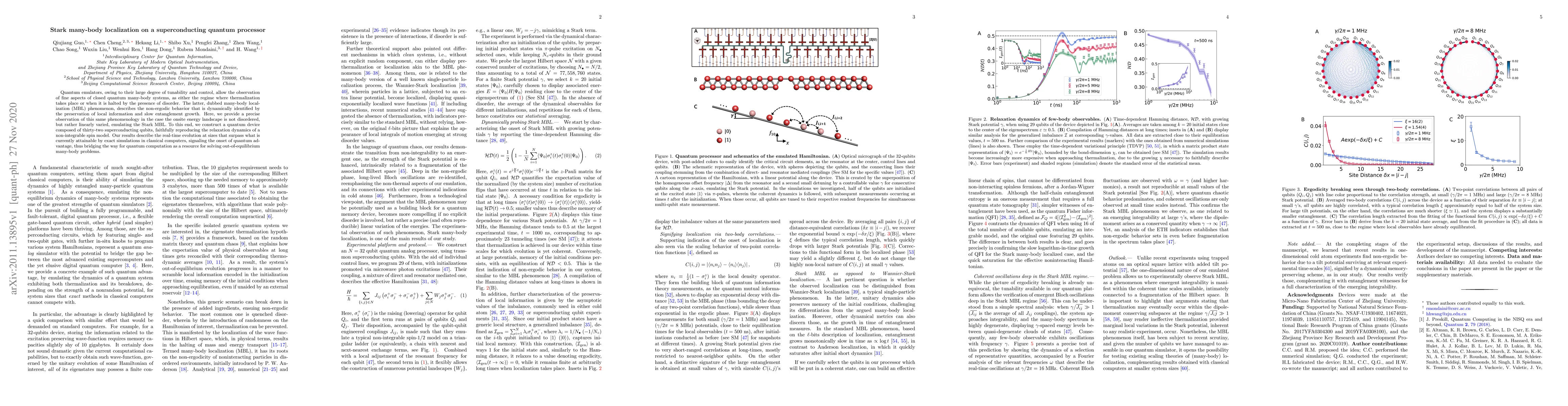 Thumbnail for Stark many-body localization on a superconducting quantum processor