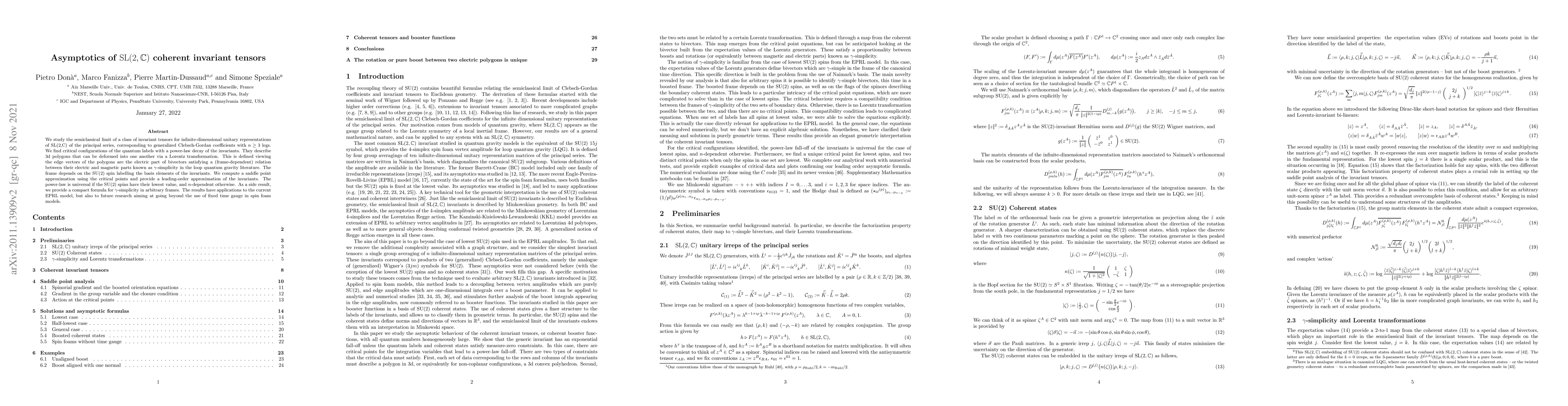 Thumbnail for Asymptotics of $\mathrm{SL}(2,\mathbb{C})$ coherent invariant tensors