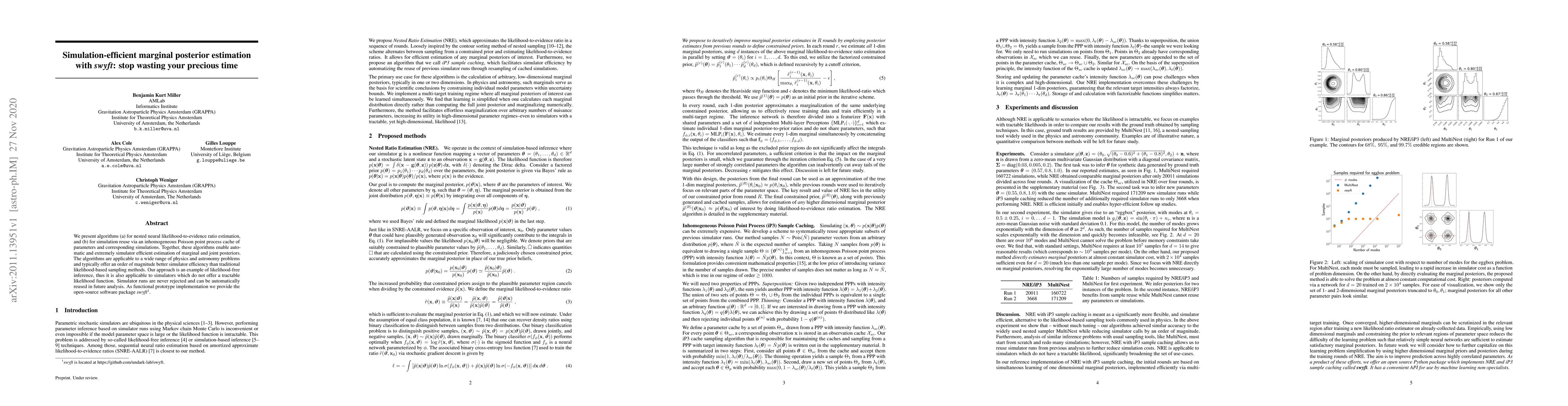 Thumbnail for Simulation-efficient marginal posterior estimation with swyft: stop
  wasting your precious time