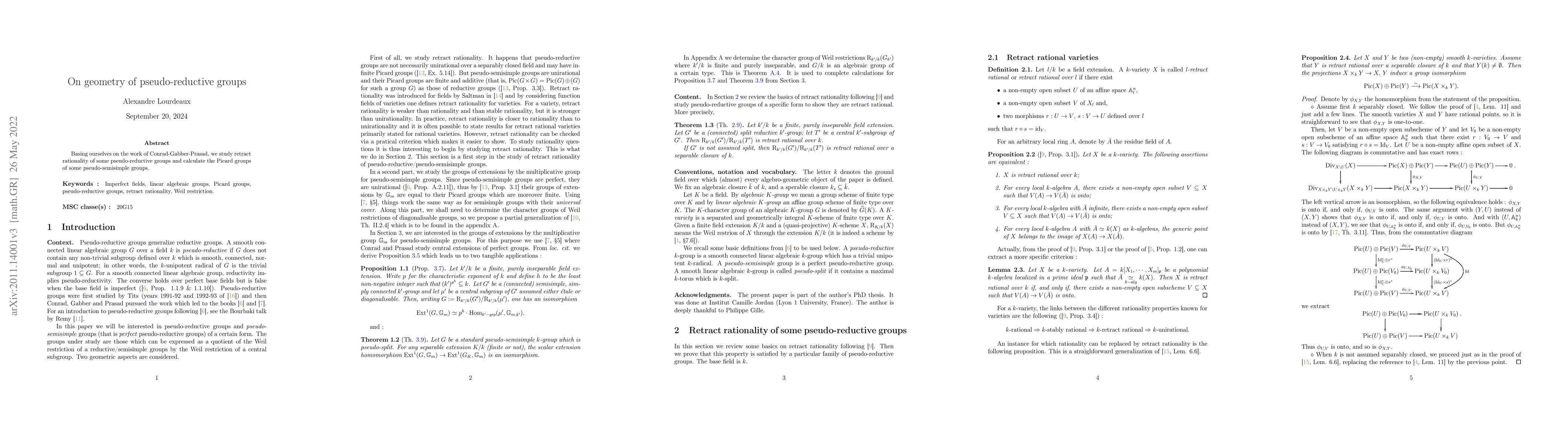 Thumbnail for On geometry of some pseudo-reductive groups