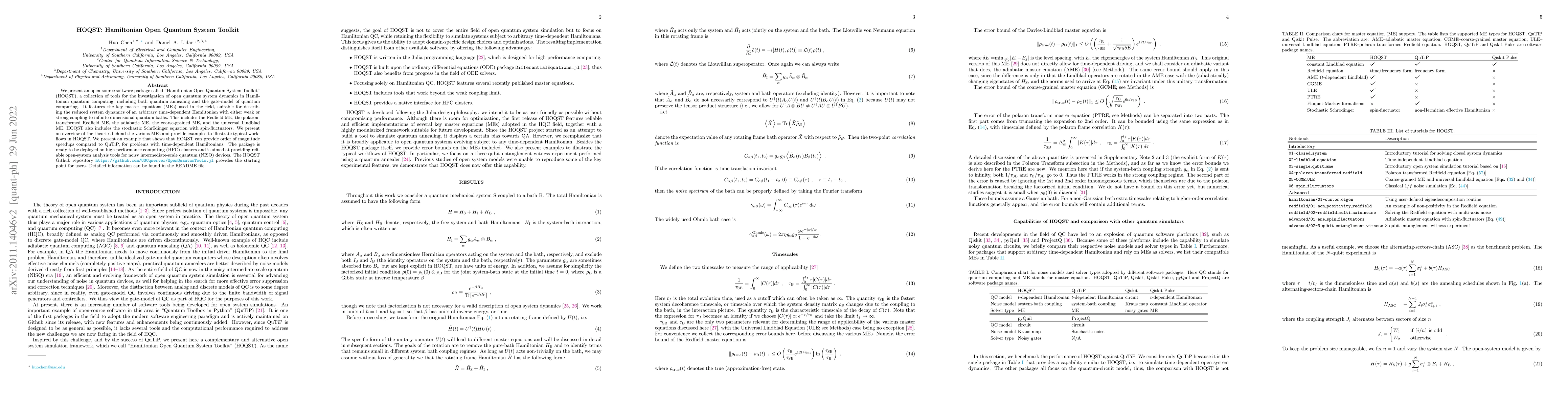 Thumbnail for HOQST: Hamiltonian Open Quantum System Toolkit