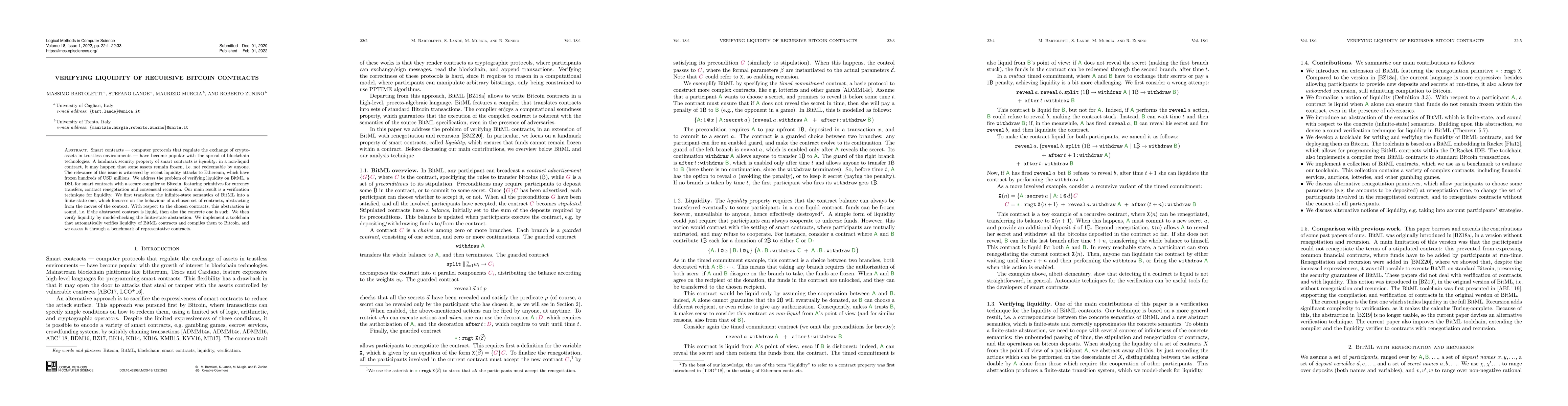 Thumbnail for Verifying liquidity of recursive Bitcoin contracts