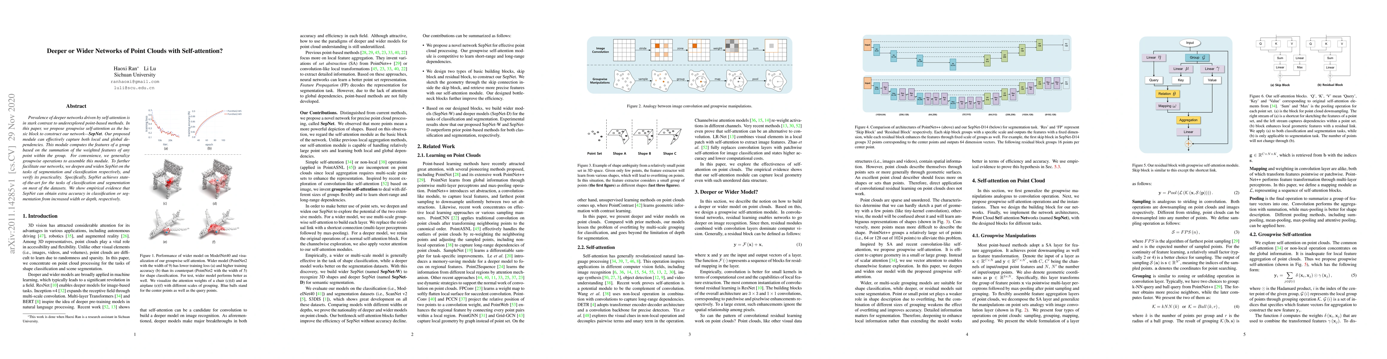 Thumbnail for Deeper or Wider Networks of Point Clouds with Self-attention?