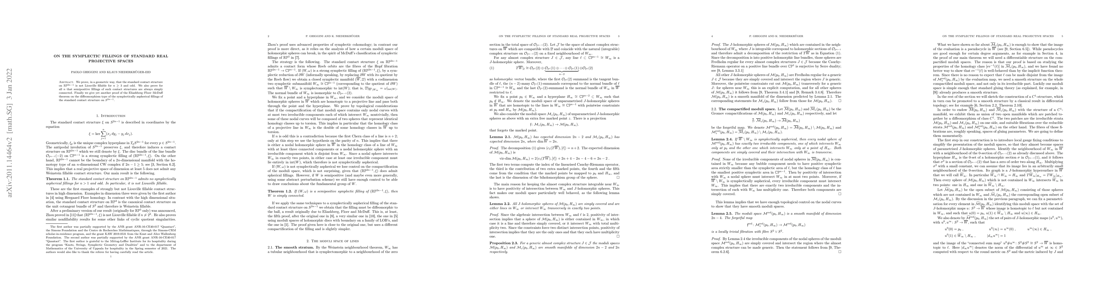 Thumbnail for On the symplectic fillings of standard real projective spaces