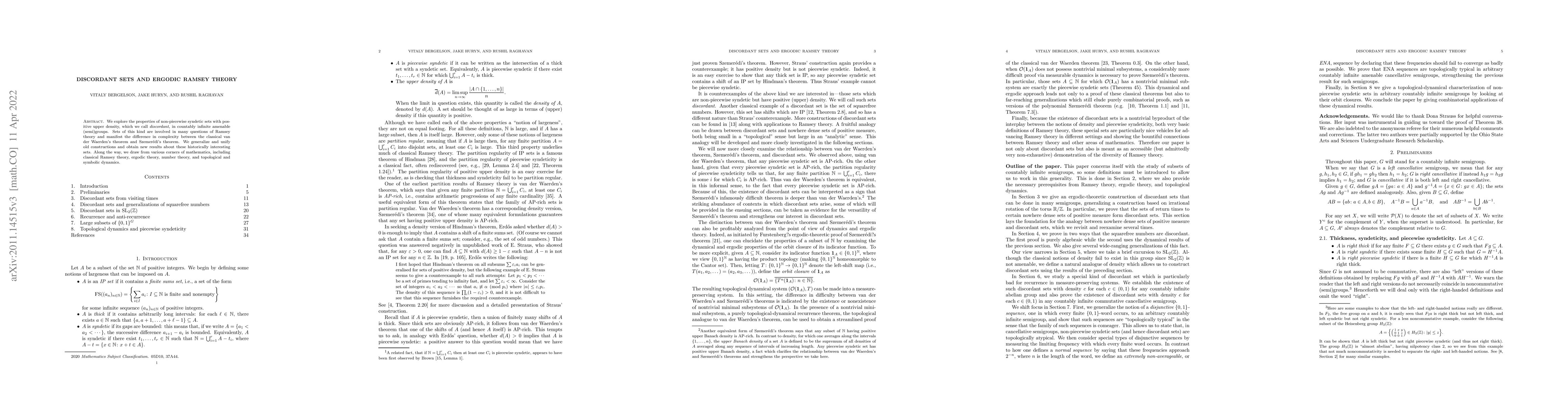 Thumbnail for Discordant sets and ergodic Ramsey theory