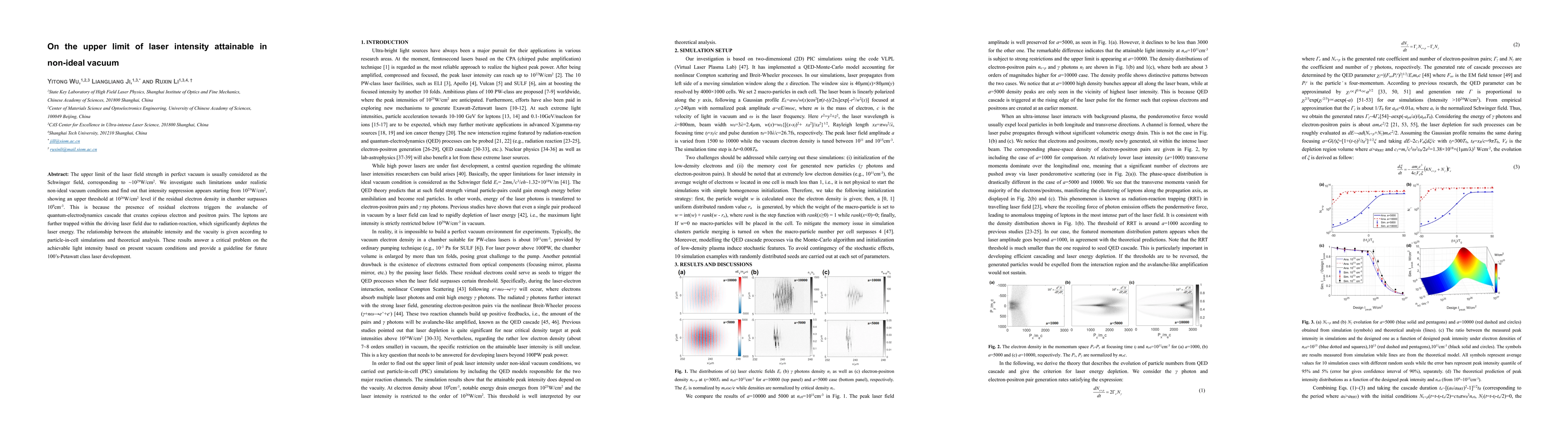 Thumbnail for On the upper limit of laser intensity attainable in non-ideal vacuum