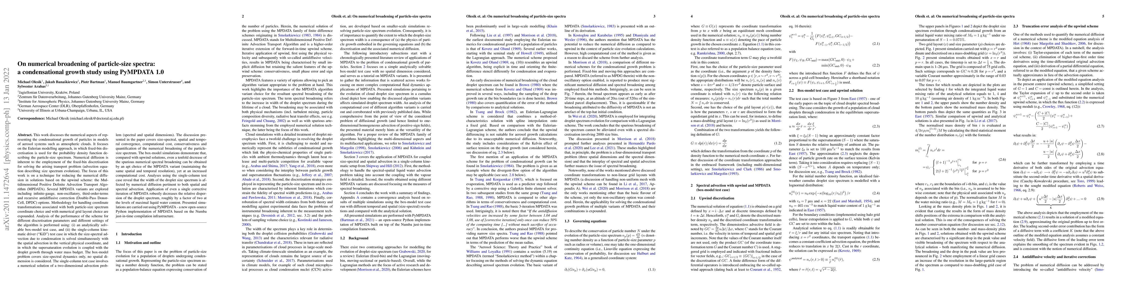 Thumbnail for On numerical broadening of particle size spectra: a condensational
  growth study using PyMPDATA