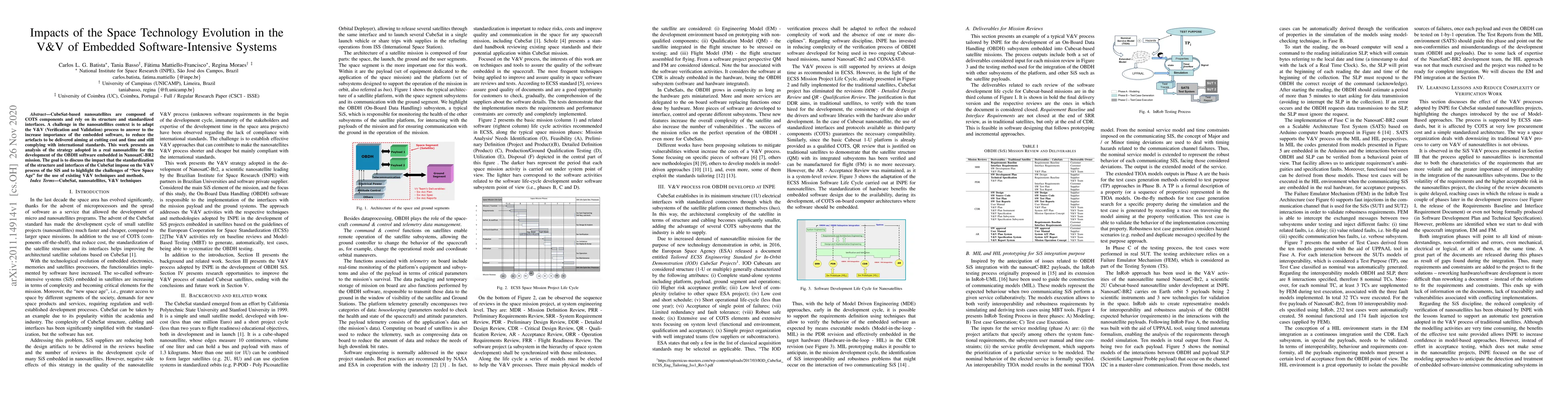 Thumbnail for Impacts of the Space Technology Evolution in the V\&V of Embedded
  Software-Intensive Systems