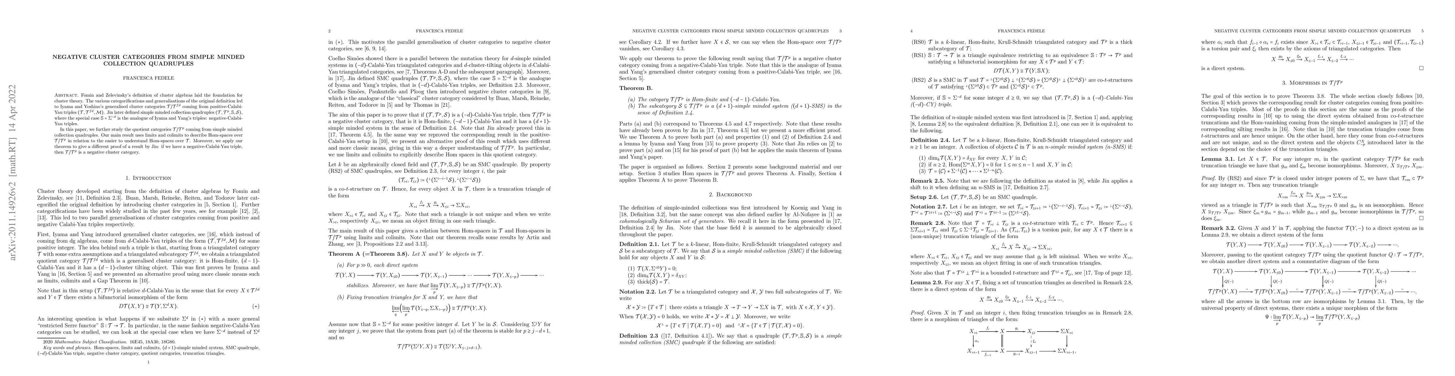 Thumbnail for Negative cluster categories from simple minded collection quadruples