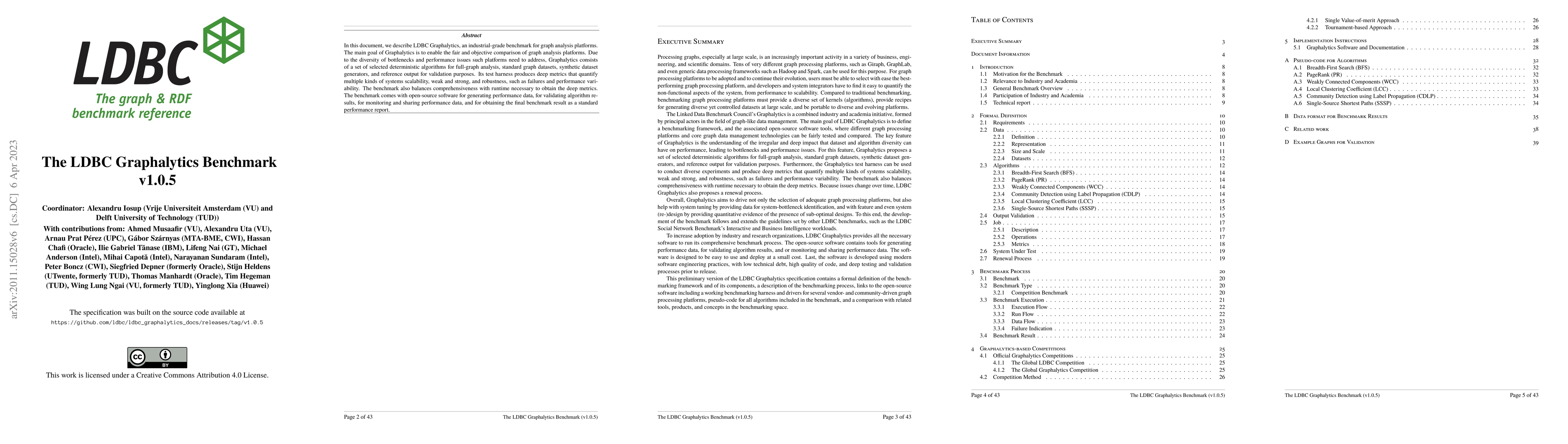 Thumbnail for The LDBC Graphalytics Benchmark