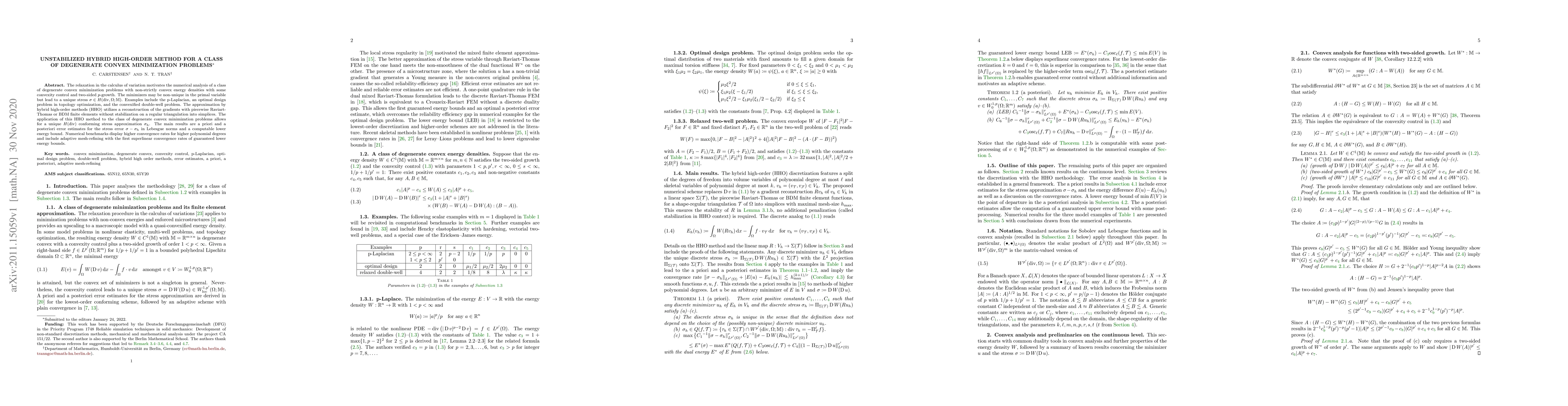 Thumbnail for Unstabilized Hybrid High-Order method for a class of degenerate convex
  minimization problems