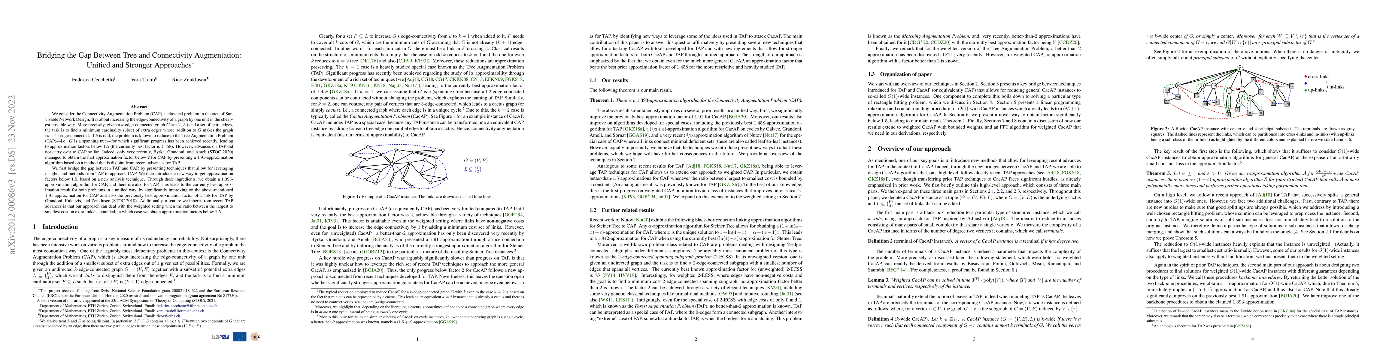 Thumbnail for Bridging the Gap Between Tree and Connectivity Augmentation: Unified and
  Stronger Approaches