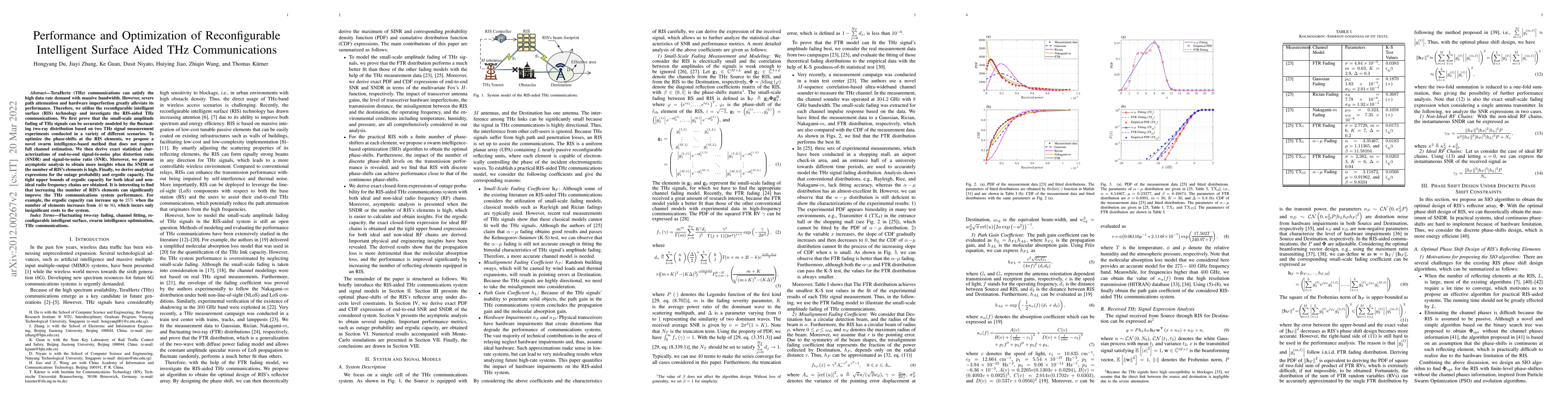 Thumbnail for Performance and Optimization of Reconfigurable Intelligent Surface Aided
  THz Communications