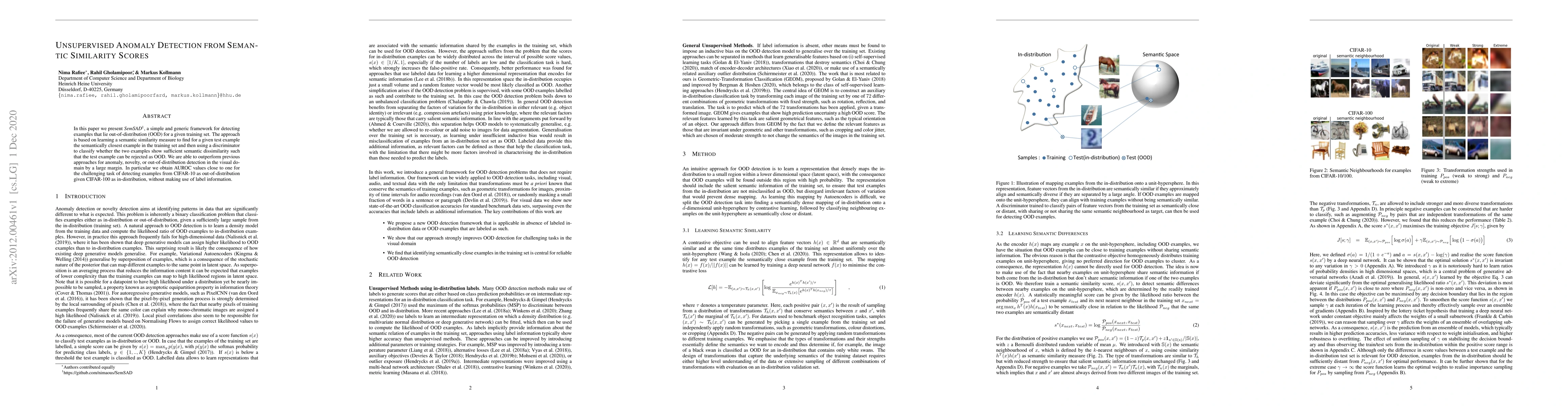 Thumbnail for Unsupervised Anomaly Detection From Semantic Similarity Scores
