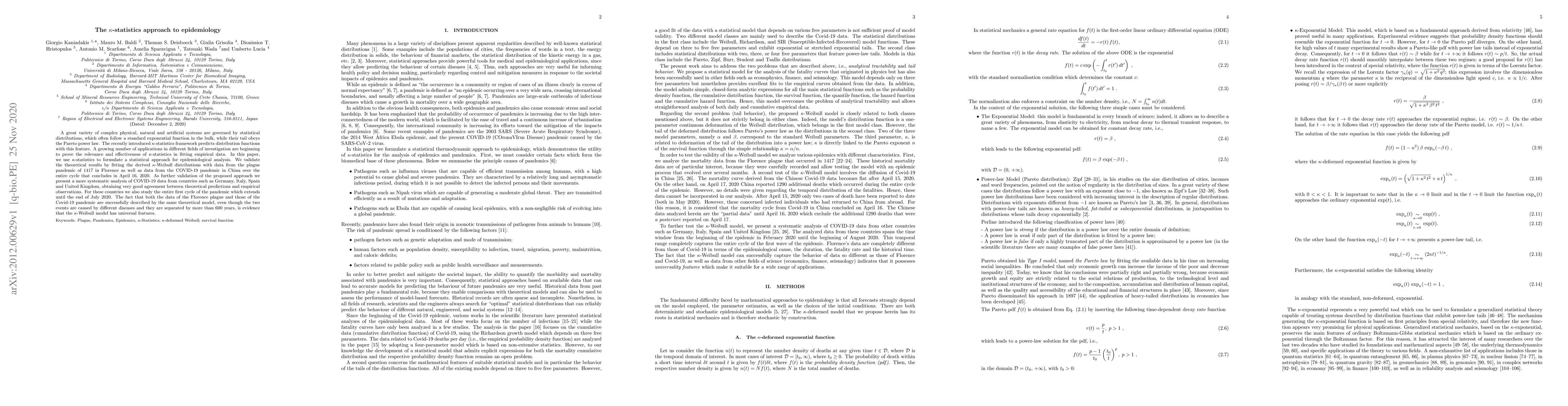 Thumbnail for The k-statistics approach to epidemiology