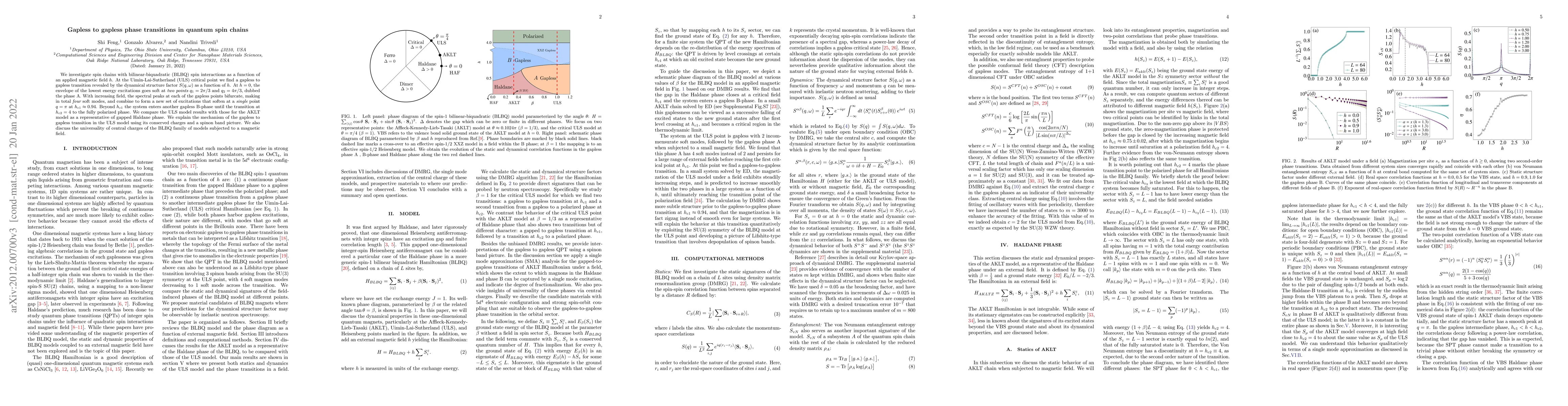 Thumbnail for Gapless to gapless phase transitions in quantum spin chains
