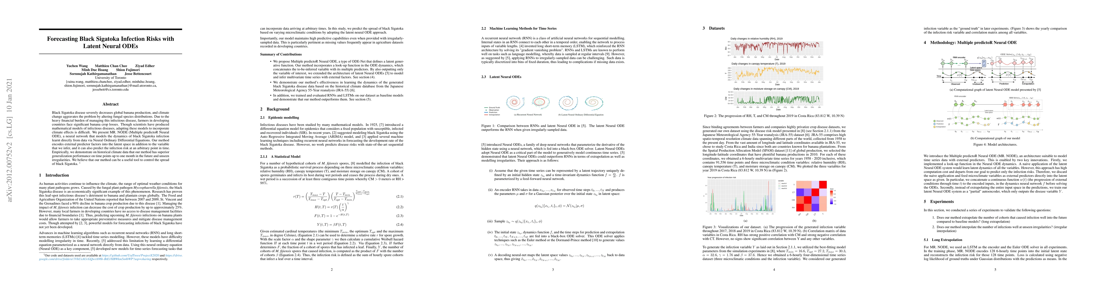Thumbnail for Forecasting Black Sigatoka Infection Risks with Latent Neural ODEs