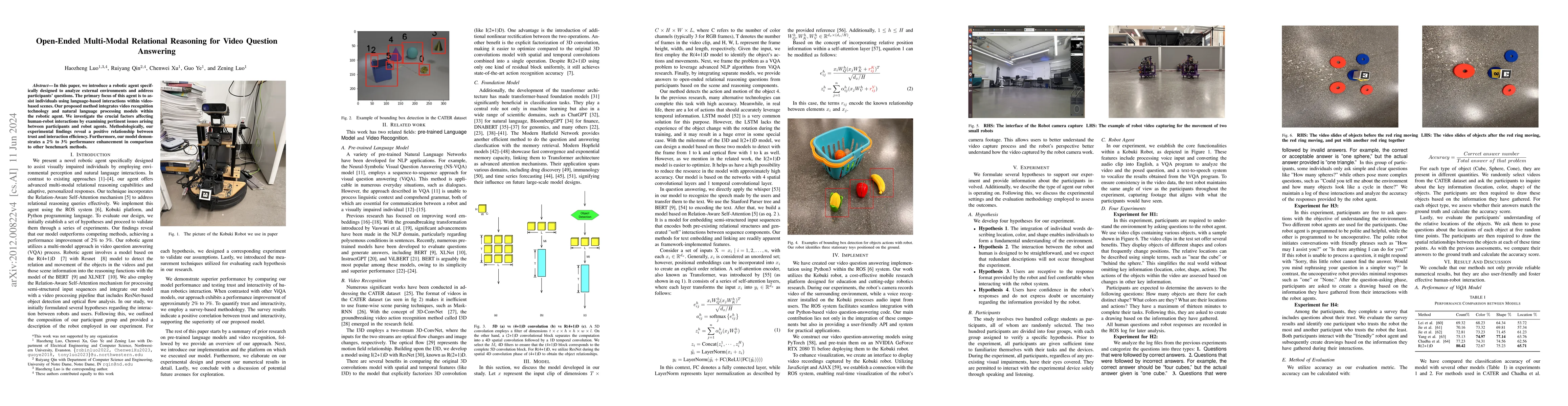 Thumbnail for Open-Ended Multi-Modal Relational Reasoning for Video Question Answering