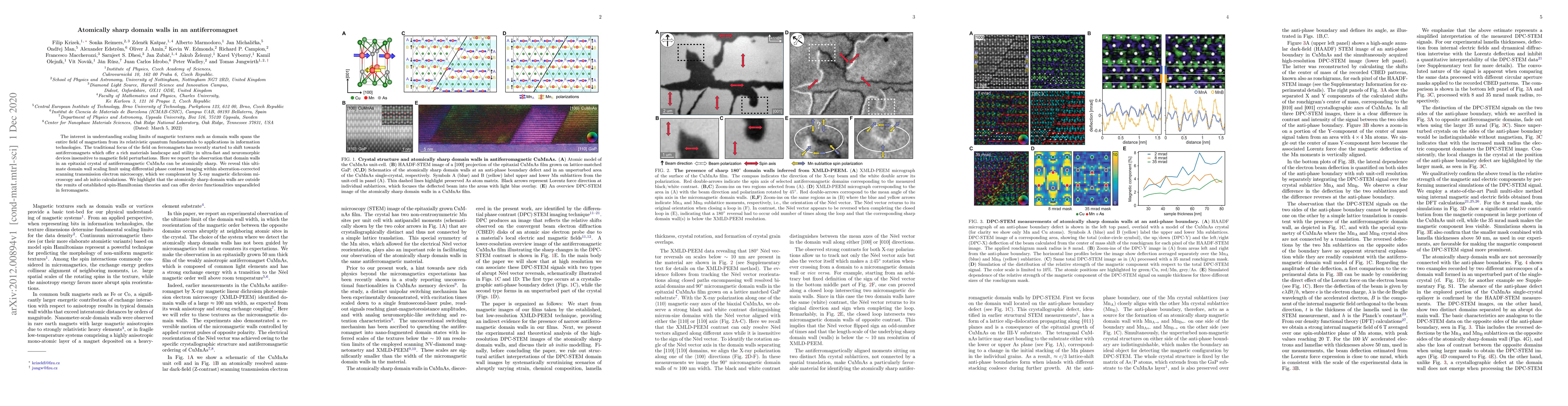 Thumbnail for Atomically sharp domain walls in an antiferromagnet
