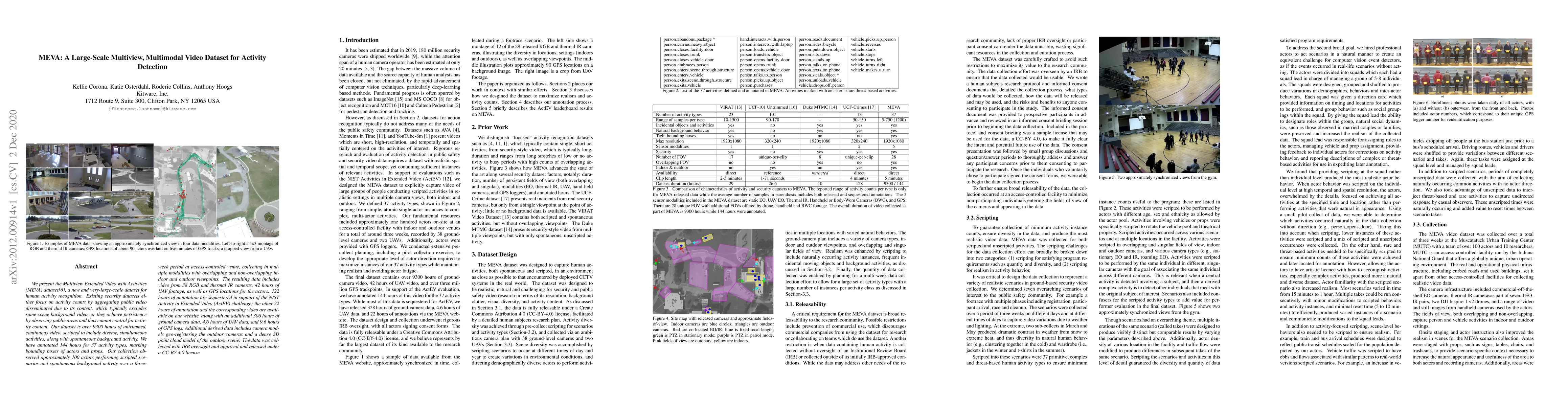 Thumbnail for MEVA: A Large-Scale Multiview, Multimodal Video Dataset for Activity
  Detection