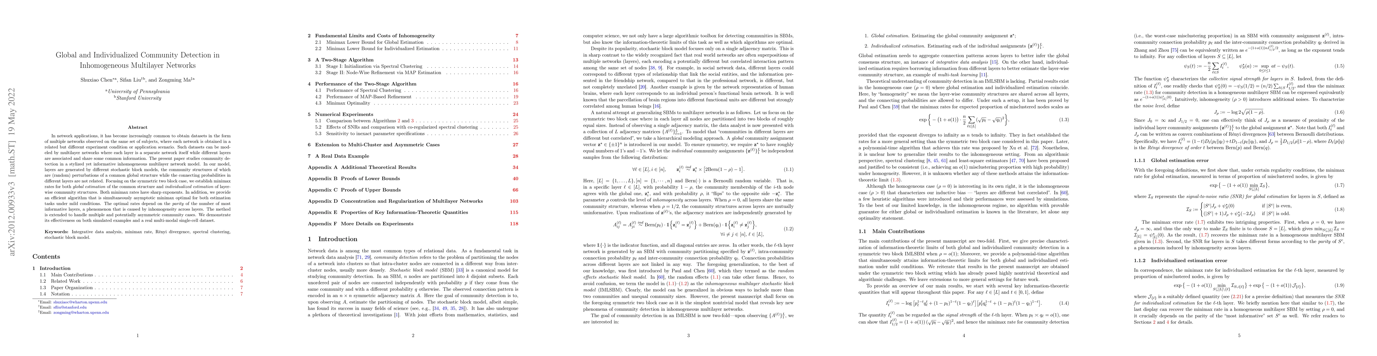 Thumbnail for Global and Individualized Community Detection in Inhomogeneous
  Multilayer Networks