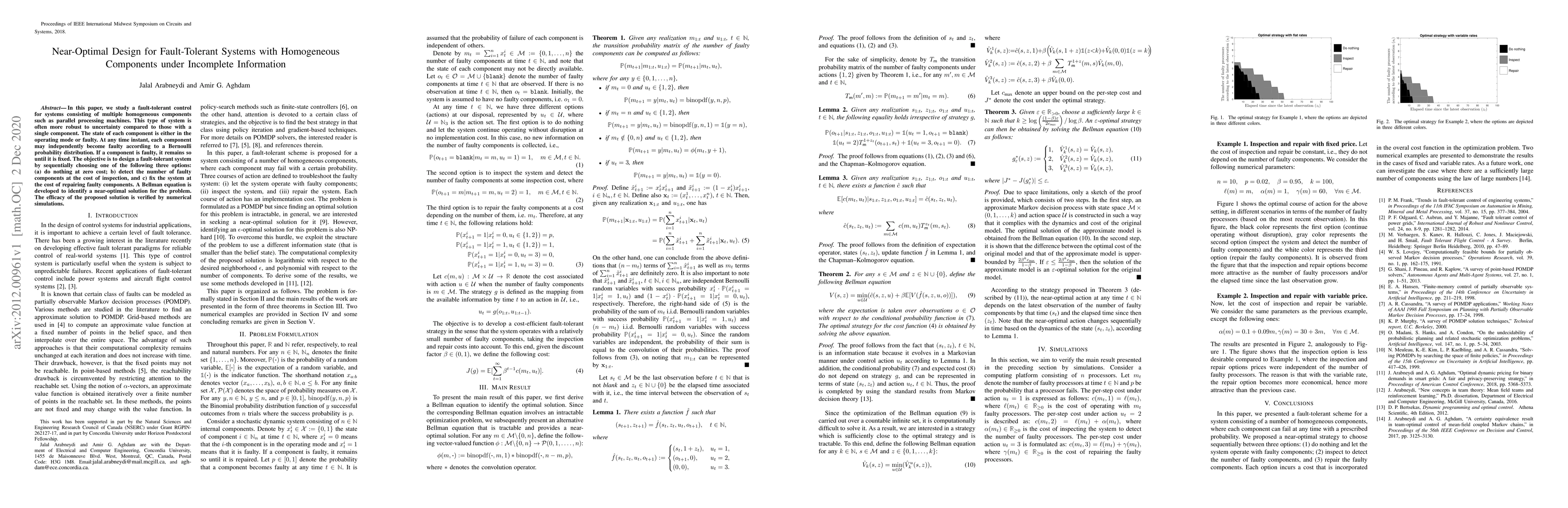 Thumbnail for Near-Optimal Design for Fault-Tolerant Systems with Homogeneous
  Components under Incomplete Information