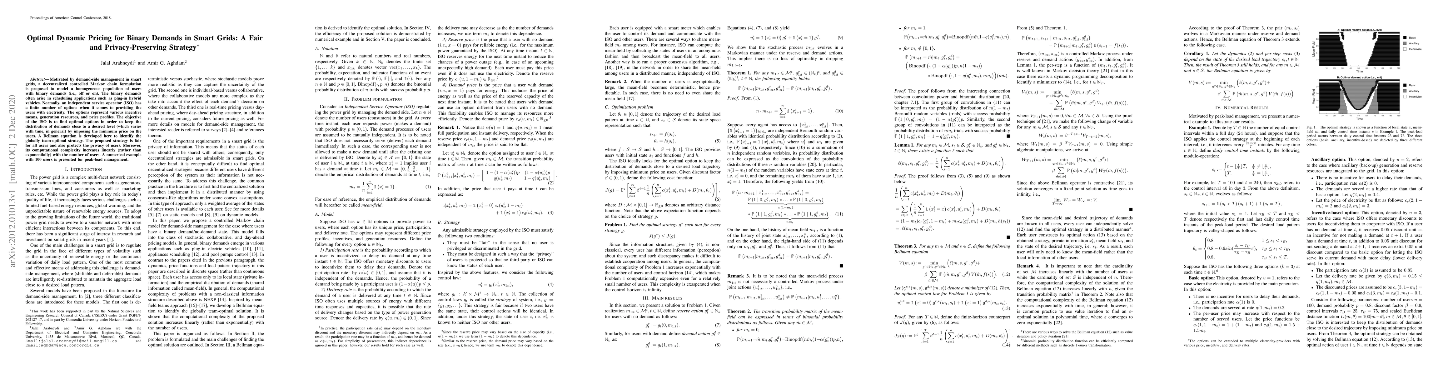 Thumbnail for Optimal Dynamic Pricing for Binary Demands in Smart Grids: A Fair and
  Privacy-Preserving Strategy