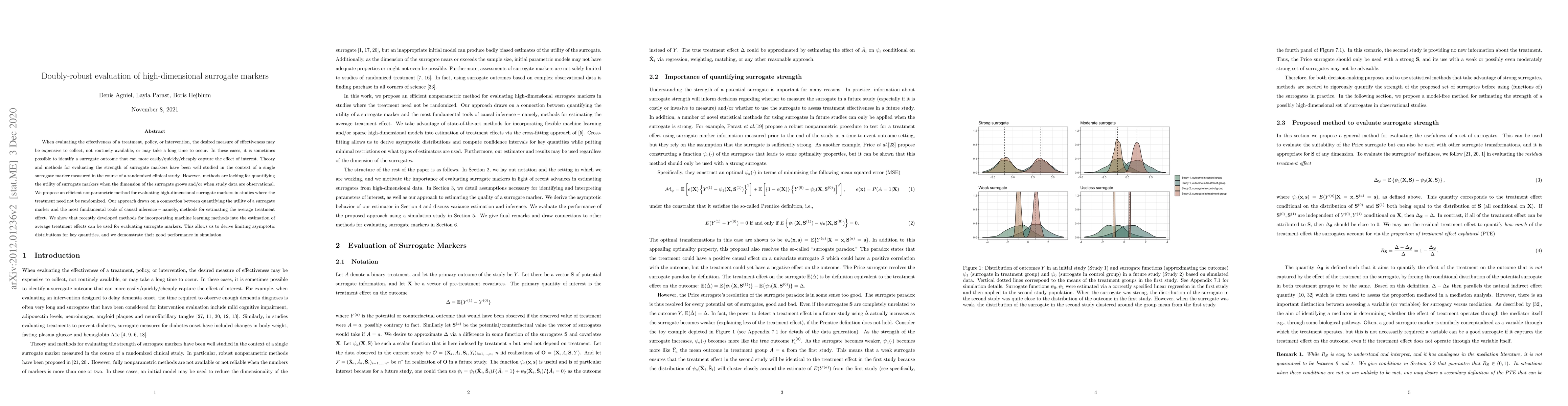 Thumbnail for Doubly-robust evaluation of high-dimensional surrogate markers