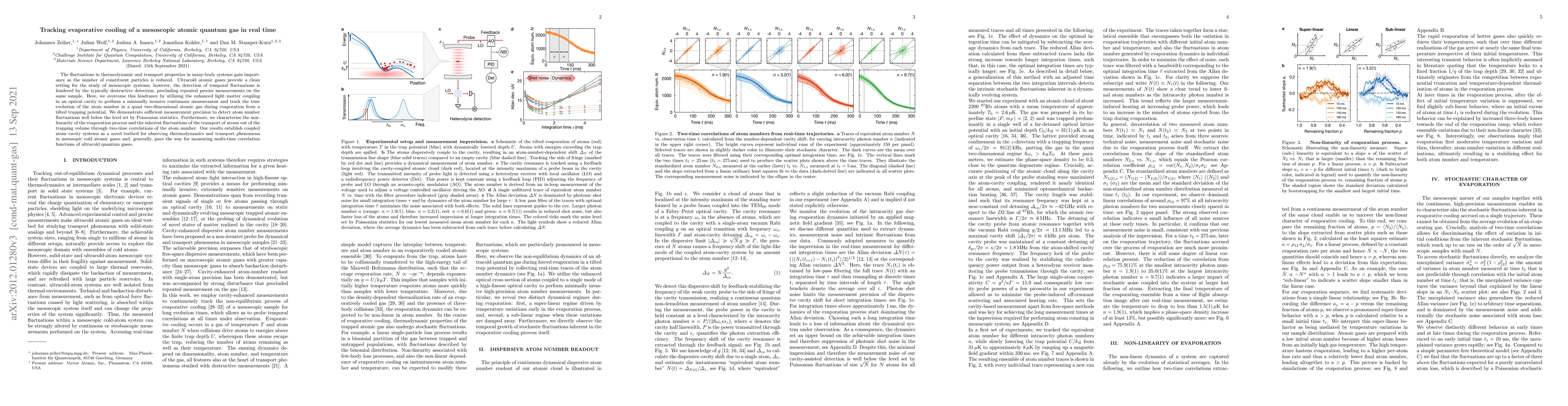 Thumbnail for Tracking evaporative cooling of a mesoscopic atomic quantum gas in real
  time