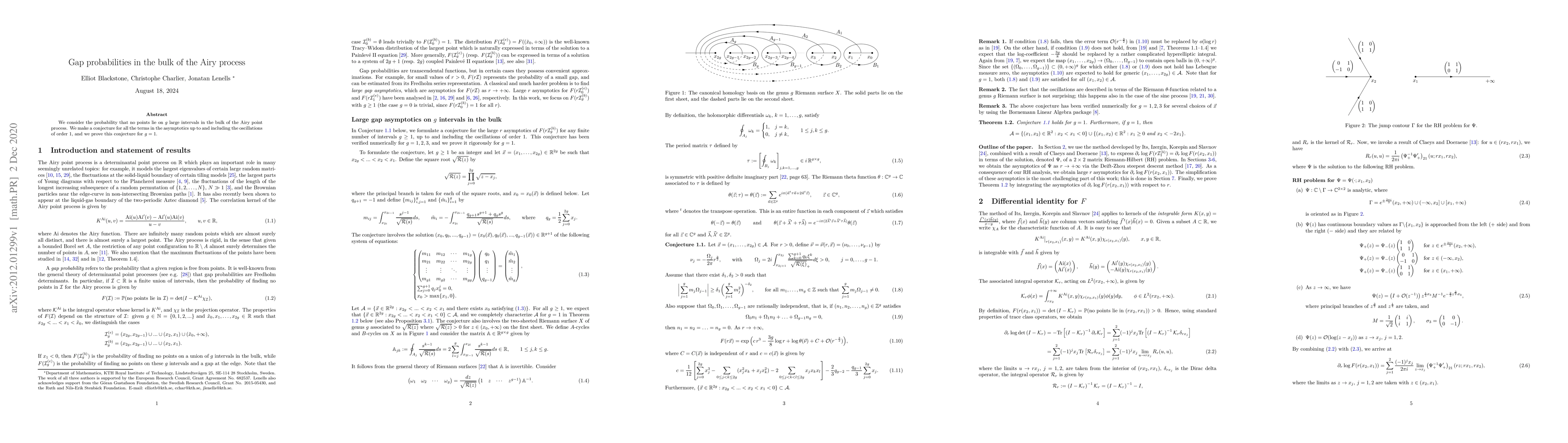 Thumbnail for Gap probabilities in the bulk of the Airy process