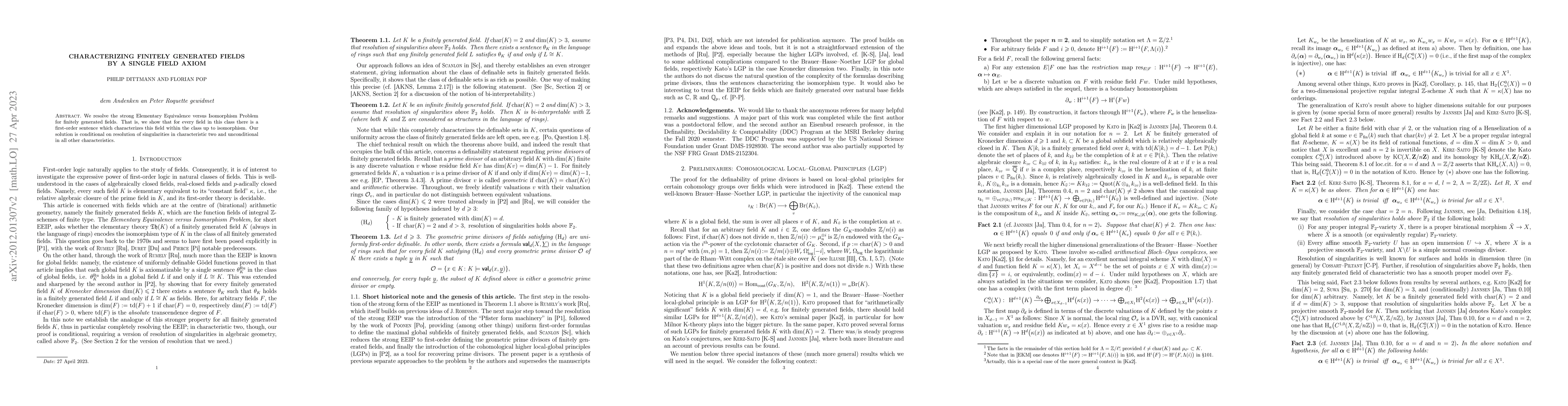Thumbnail for Characterizing finitely generated fields by a single field axiom