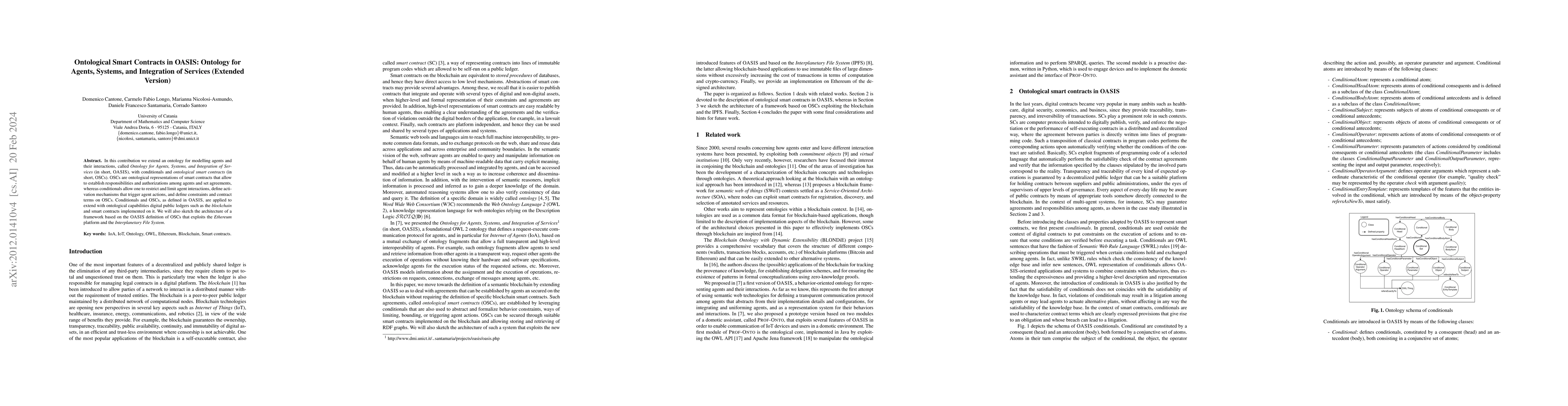 Thumbnail for Ontological Smart Contracts in OASIS: Ontology for Agents, Systems, and
  Integration of Services (Extended Version)