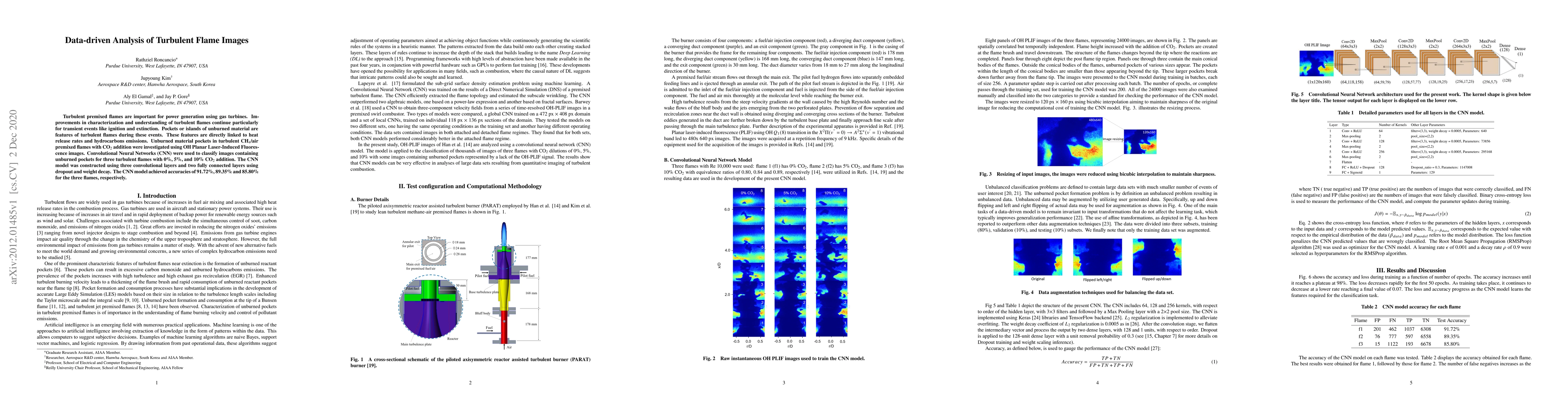 Thumbnail for Data-driven Analysis of Turbulent Flame Images