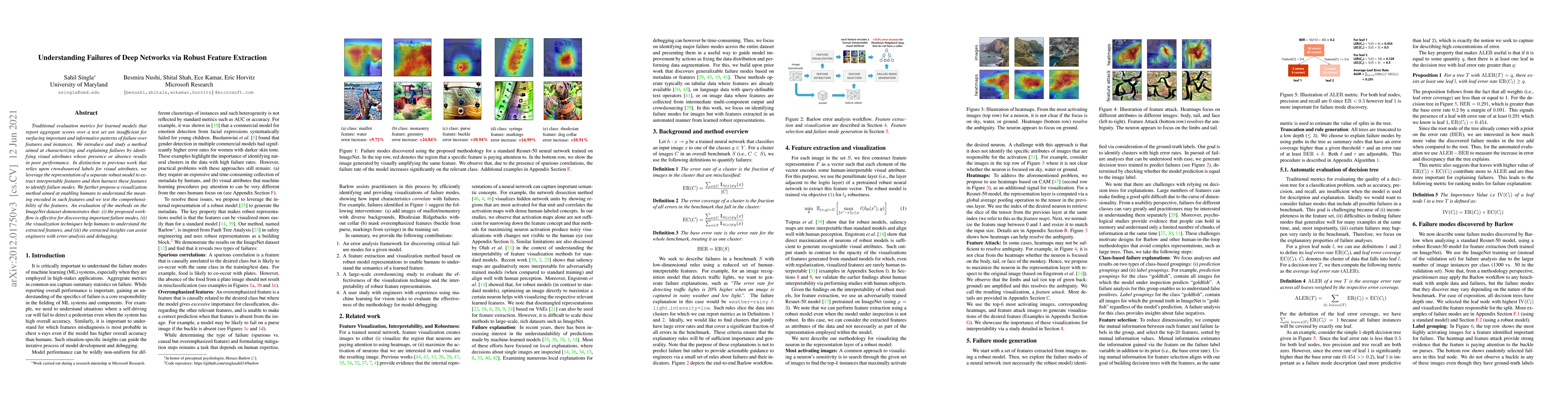 Thumbnail for Understanding Failures of Deep Networks via Robust Feature Extraction