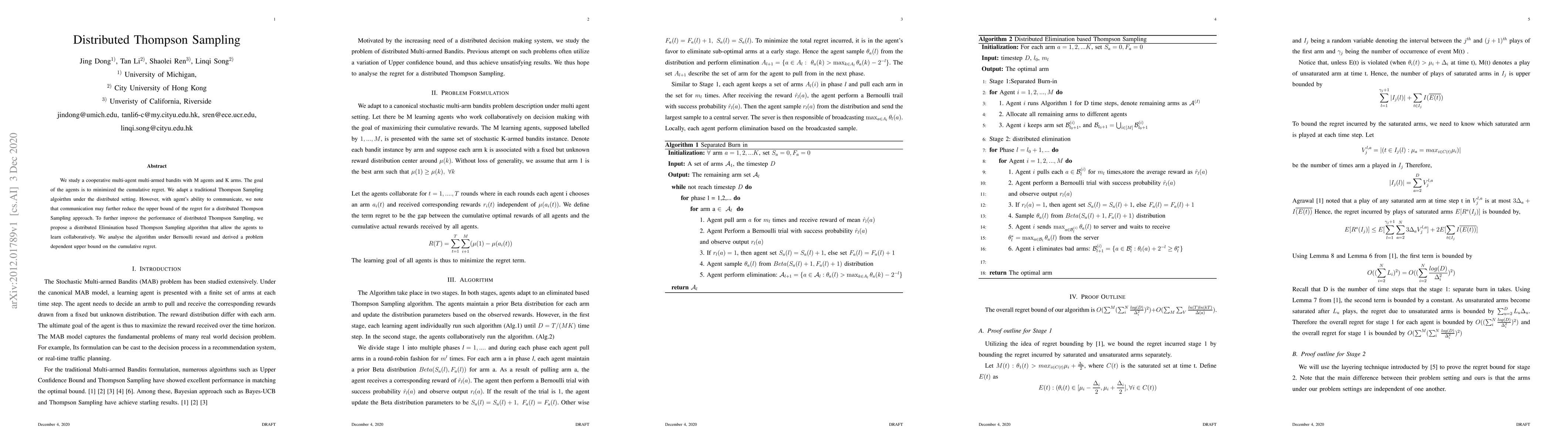 Thumbnail for Distributed Thompson Sampling