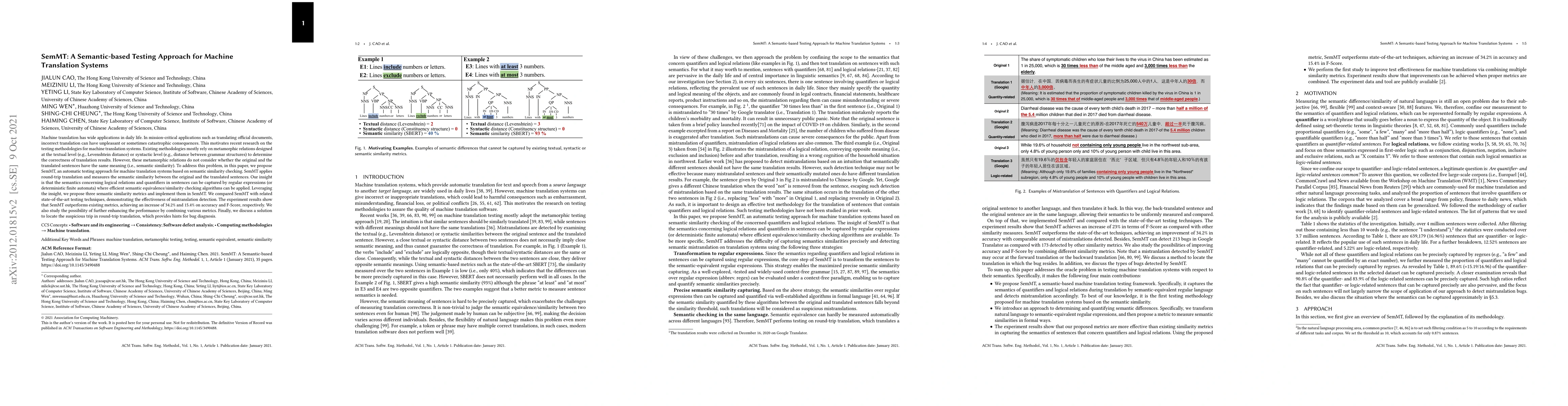 Thumbnail for SemMT: A Semantic-based Testing Approach for Machine Translation Systems
