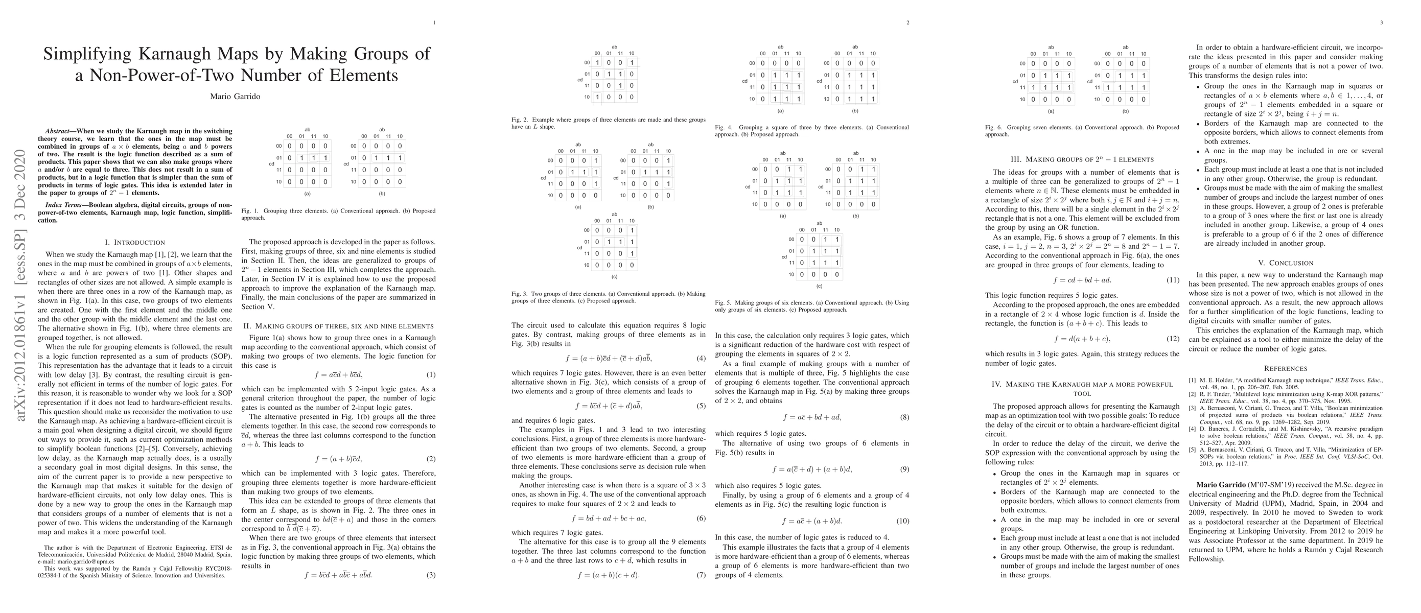 Thumbnail for Simplifying Karnaugh Maps by Making Groups of a Non-Power-of-Two Number
  of Elements