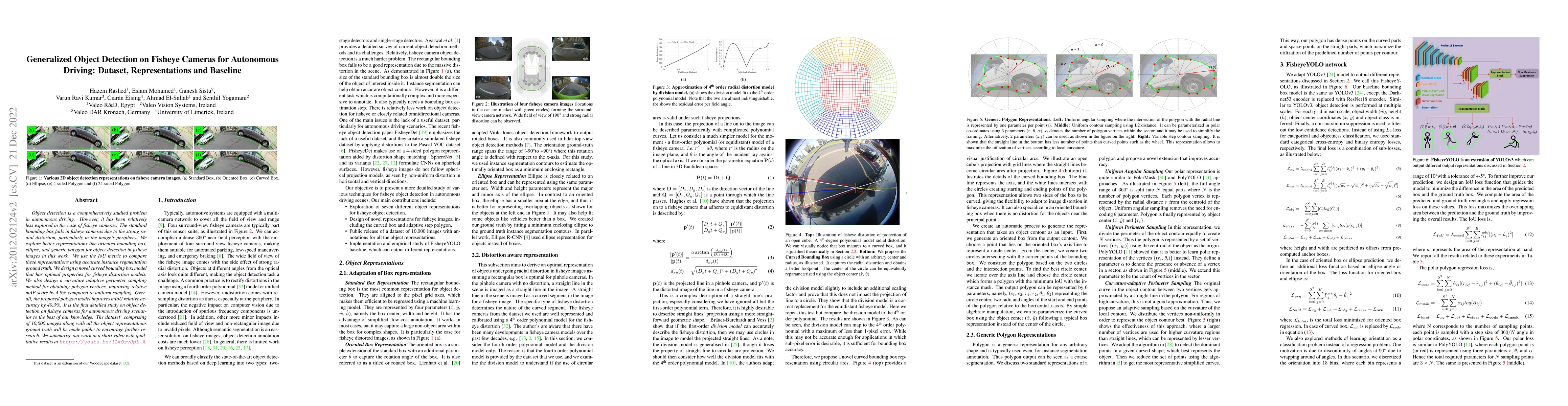 Thumbnail for Generalized Object Detection on Fisheye Cameras for Autonomous Driving:
  Dataset, Representations and Baseline