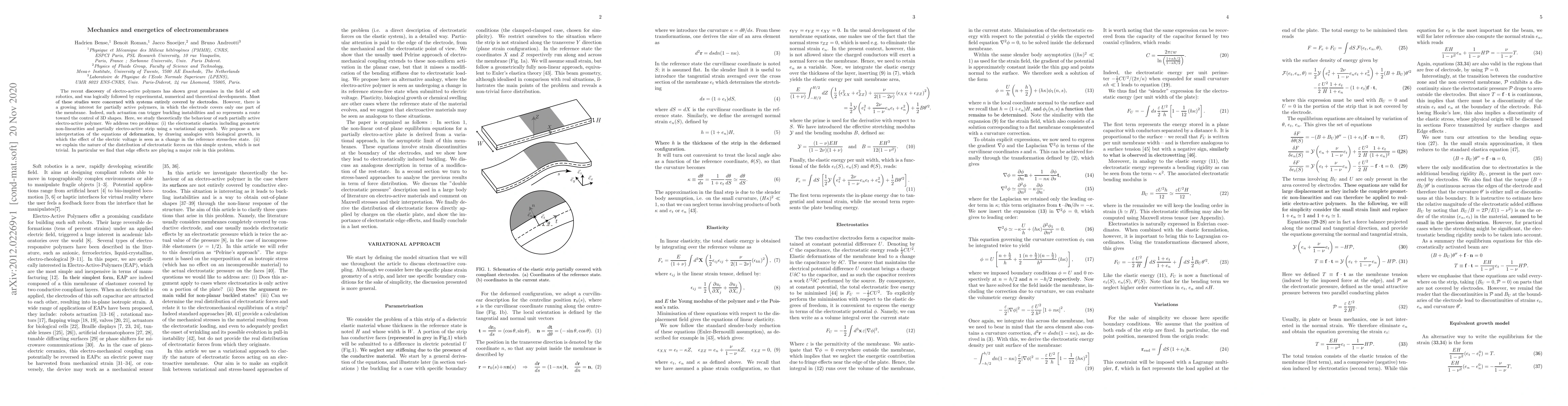 Thumbnail for Mechanics and energetics of electromembranes