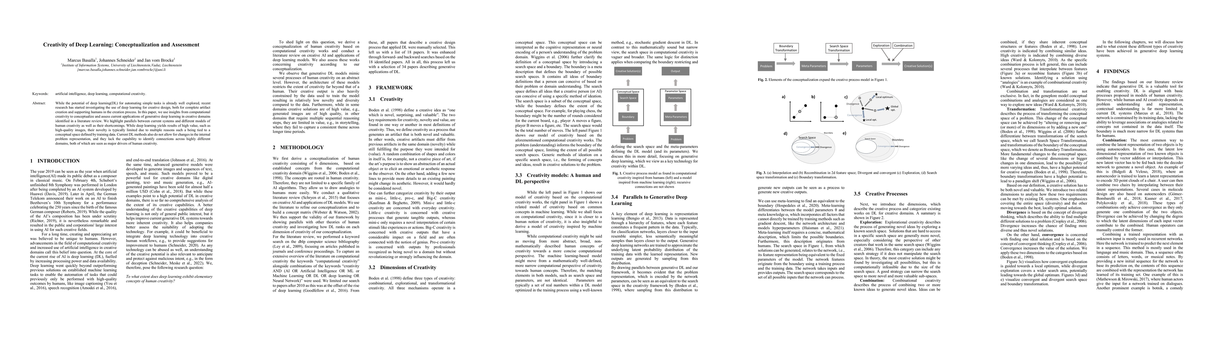 Thumbnail for Creativity of Deep Learning: Conceptualization and Assessment