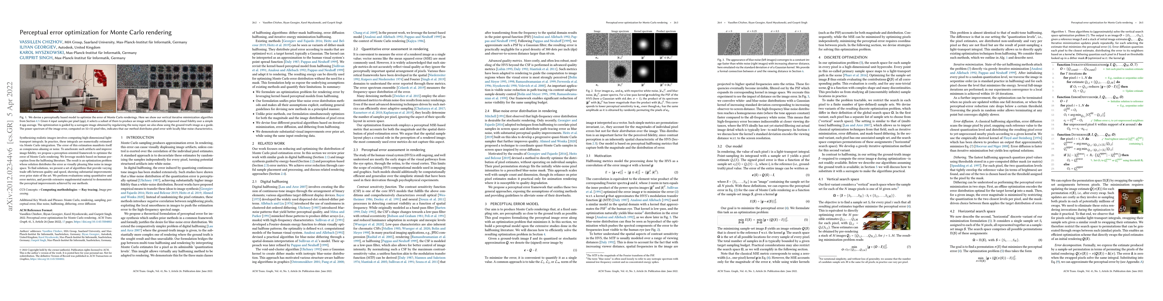 Thumbnail for Perceptual error optimization for Monte Carlo rendering